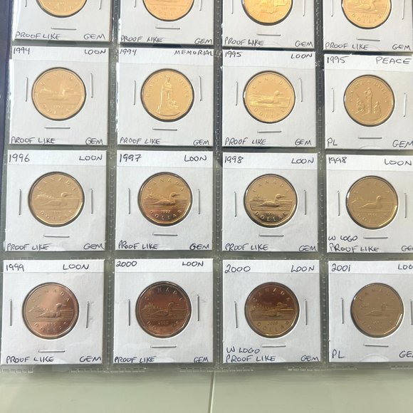 1987 to 2023 Canada Loonie Uncirculated 76 x $1 Coin Set! - Picture 3 of 16